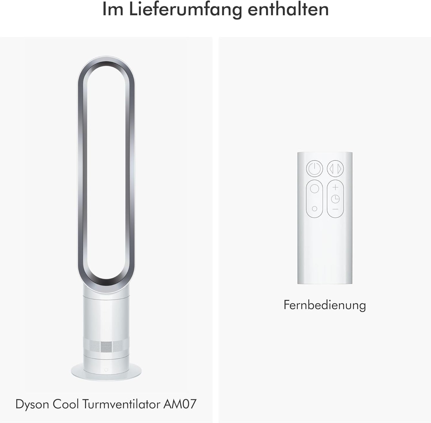 Dyson Cool AM07 Turmventilator – Leistungsstarke Air Multiplier Kühlung für Große Räume