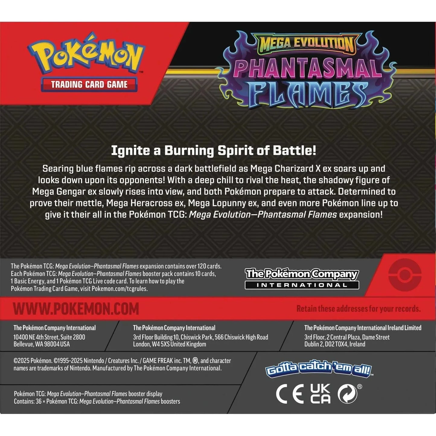 Pokemon TCG: Mega Evolution 2 - Phantasmal Flames Booster Box