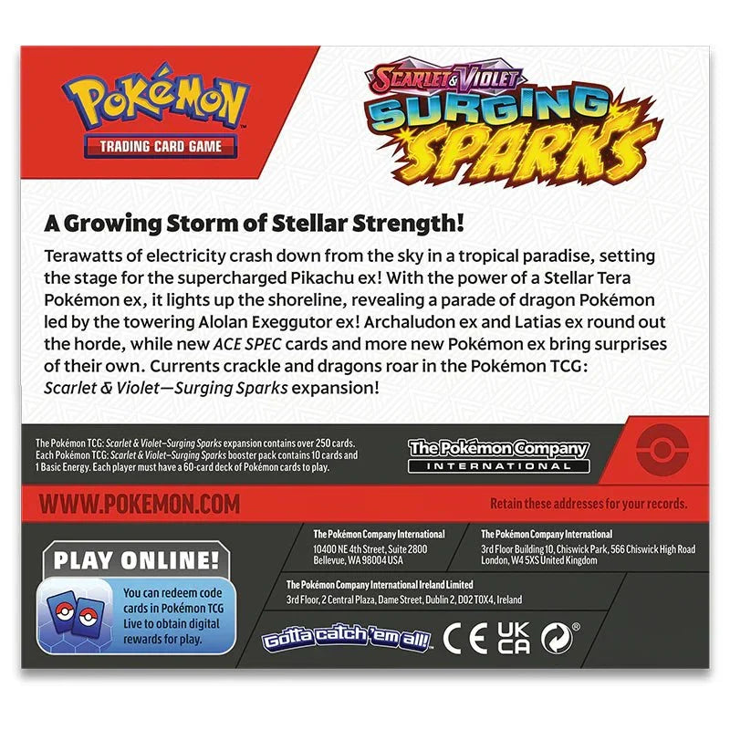 Pokemon TCG: Scarlet & Violet 8 - Surging Sparks Booster Box